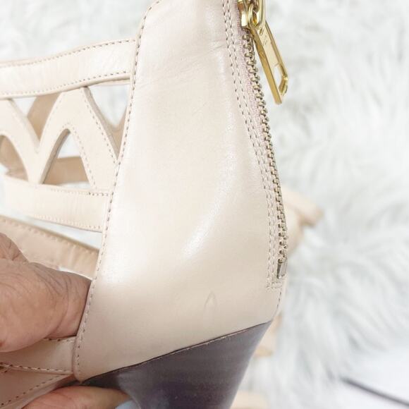 🆕‎ Rachel Zoe Women's Senegal Caged Heel Sandals in Cream Size 8.5 - Picture 6 of 10